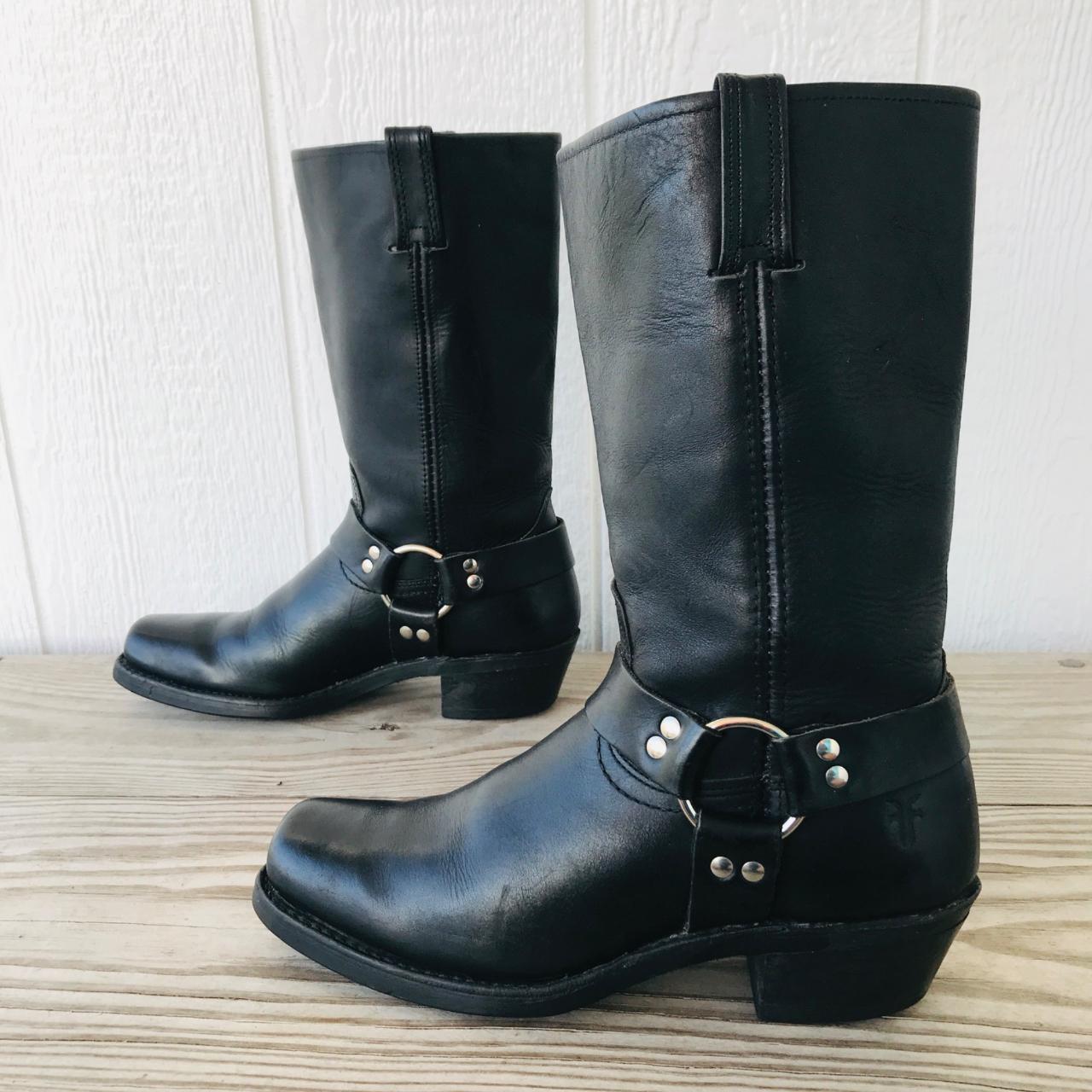 frye biker boots womens