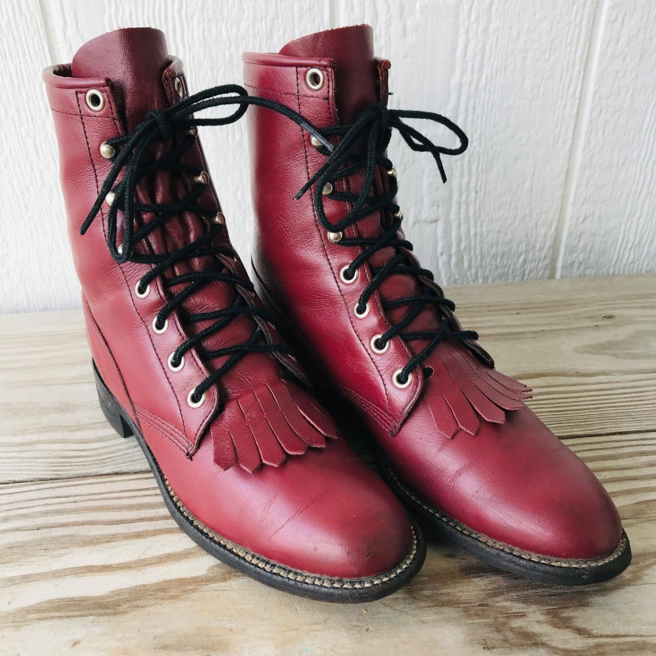 Women's Red Boots | Depop