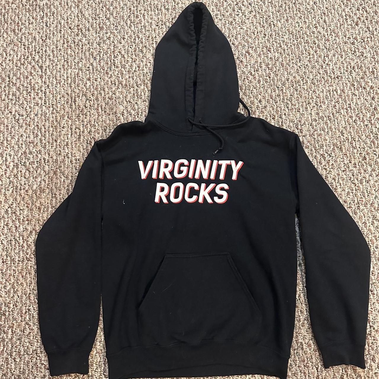 Black virginity rocks online hoodie