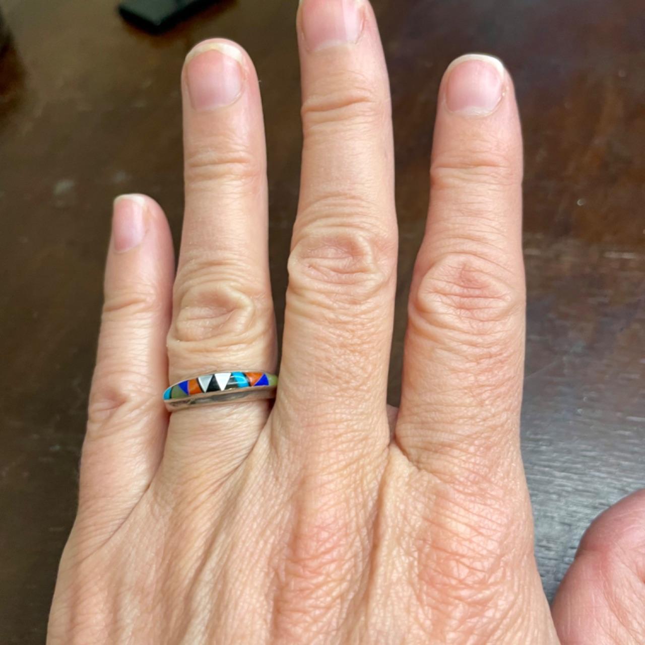 Native Women's Ring - Multi/Silver – Native Ameri… - image 3