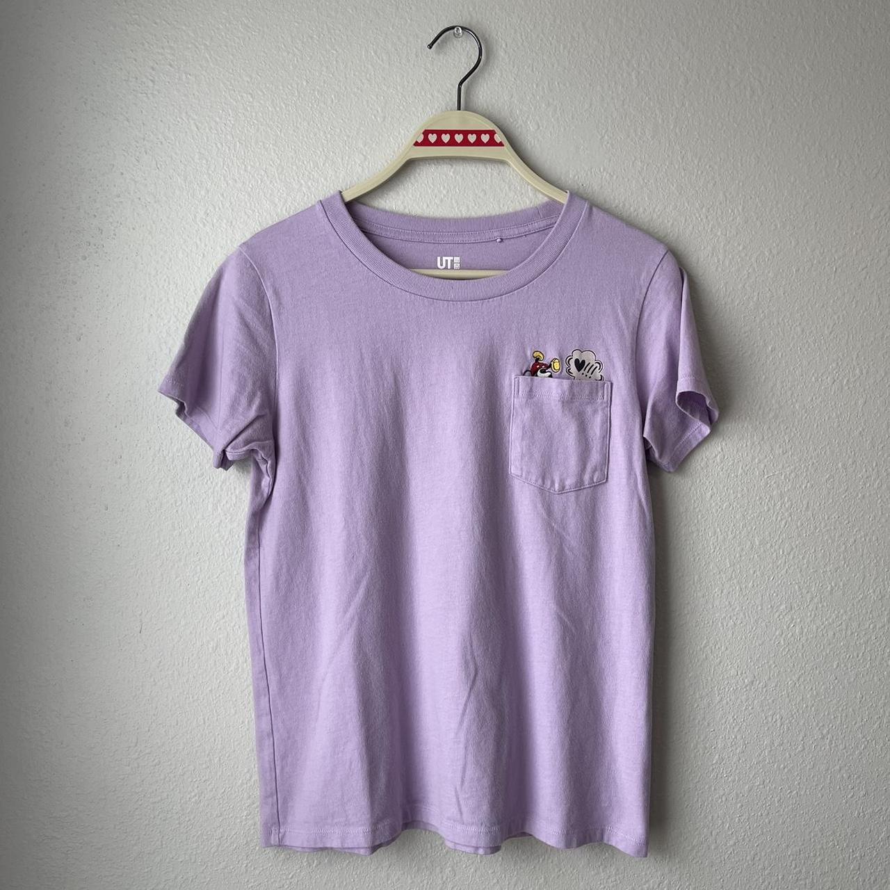 UNIQLO Women's Purple T-shirt | Depop