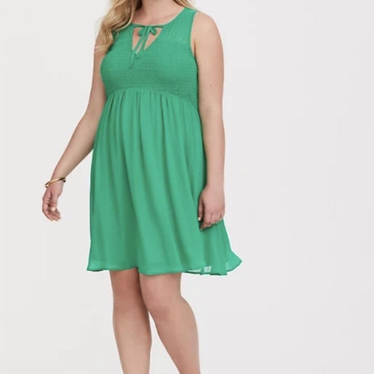 Torrid hot sale green dress