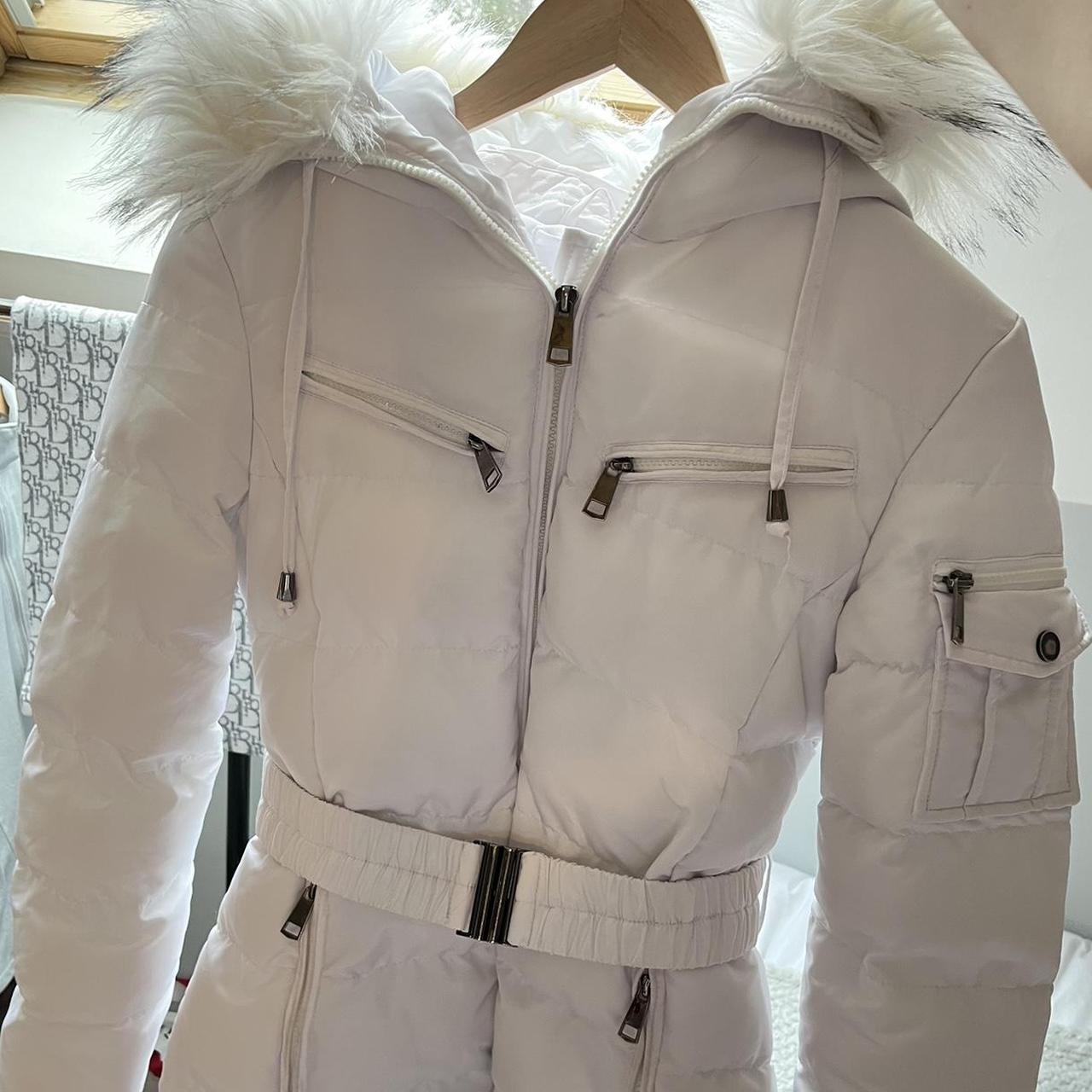 Women's White Jacket Depop