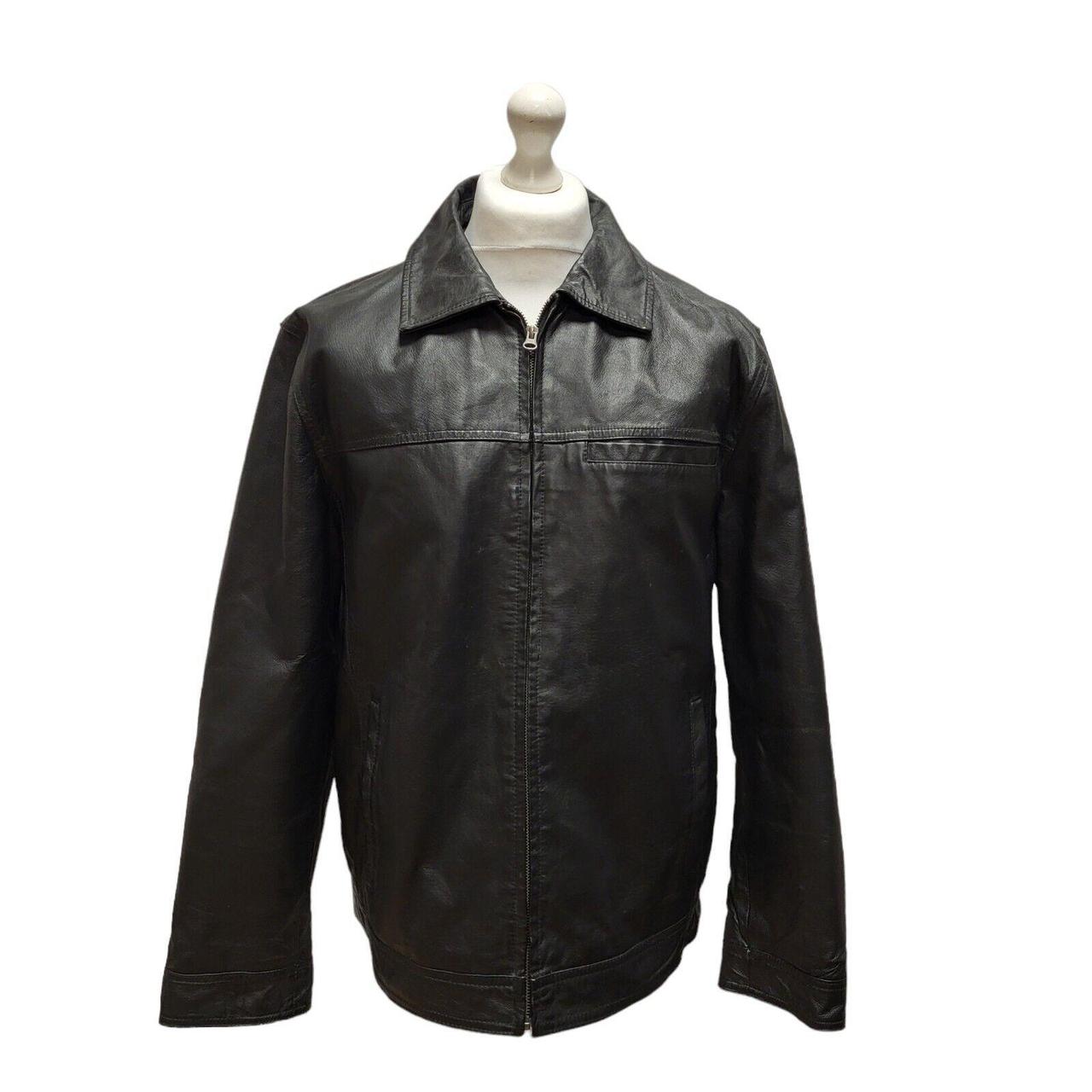 F&f men's sale leather jacket