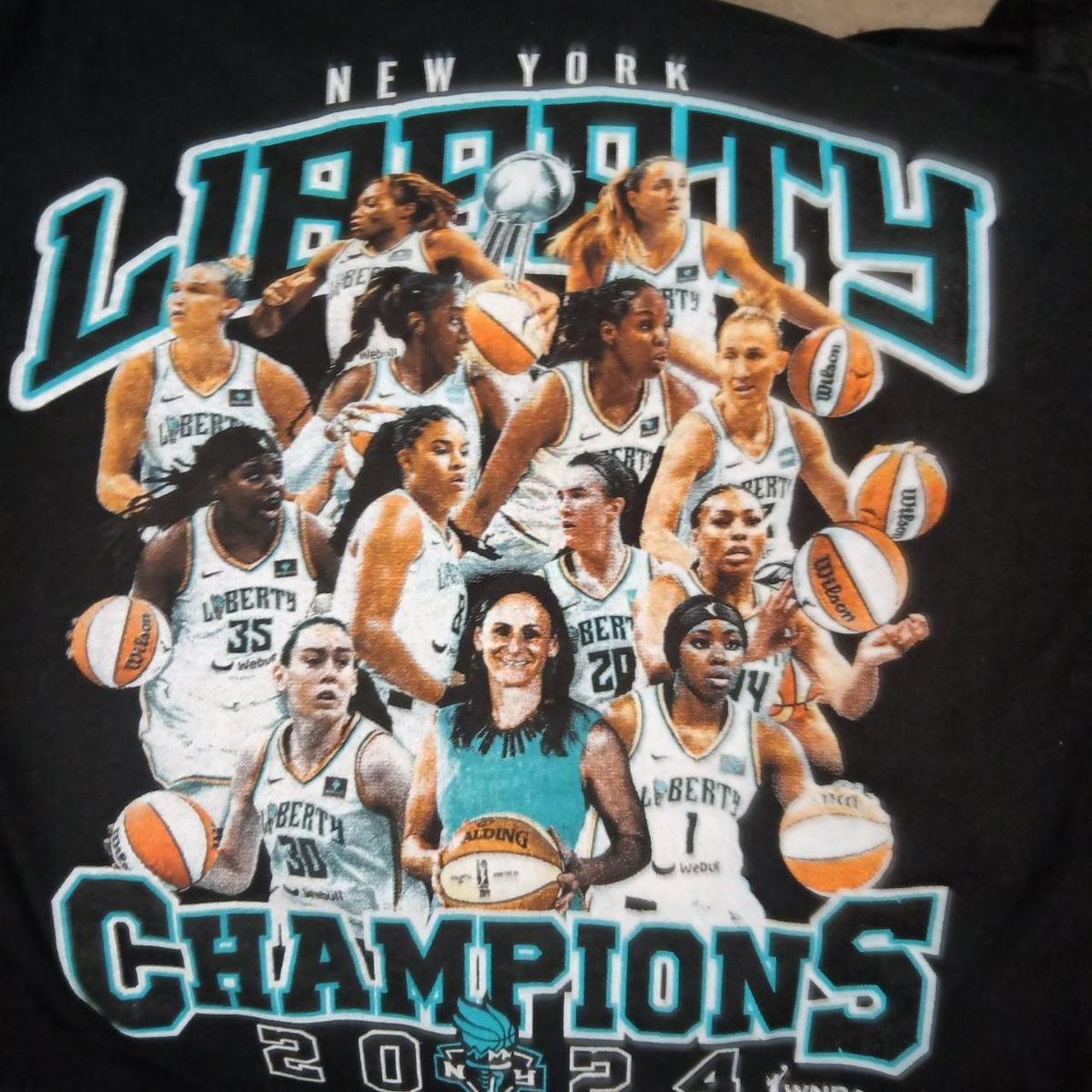 Women's T-shirt - Black - 3 – New York Liberty 2024 WNBA Champions T-shirt …
