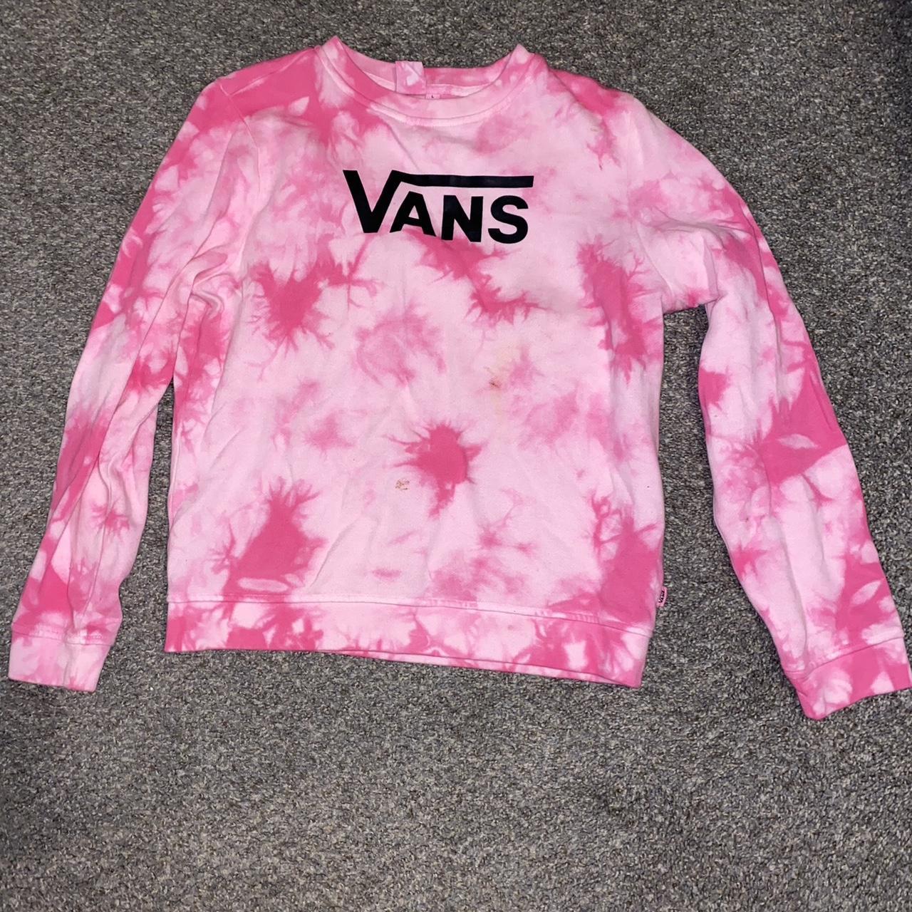 vans green tie dye hoodie