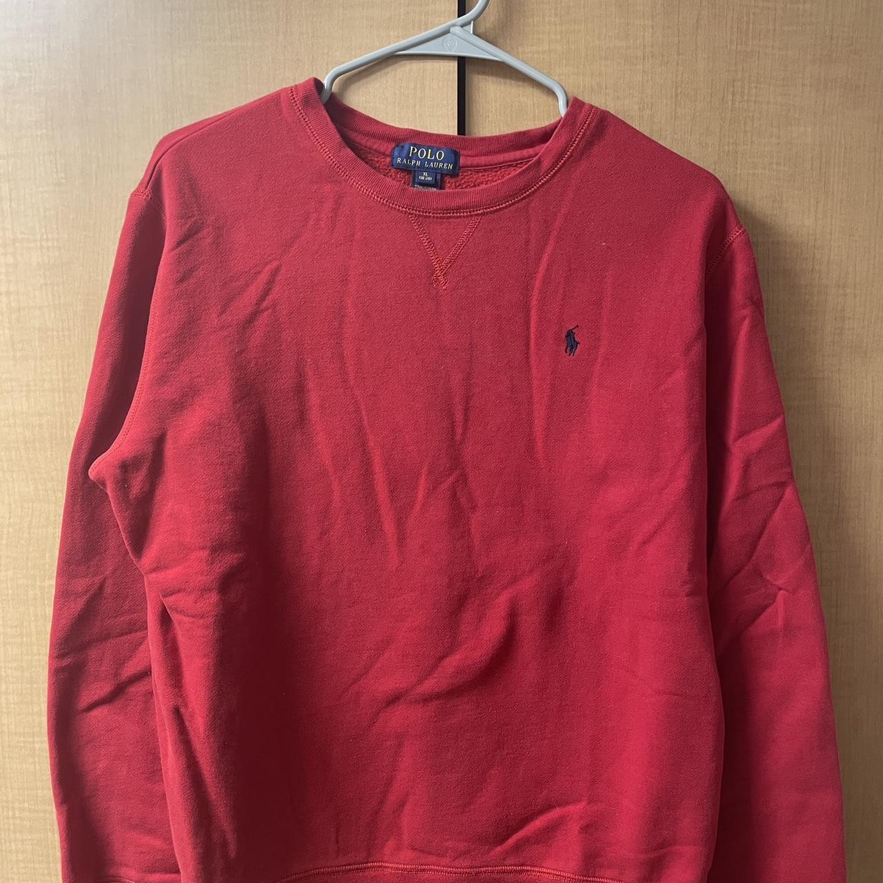 Polo Ralph Lauren Men's Red Sweatshirt | Depop