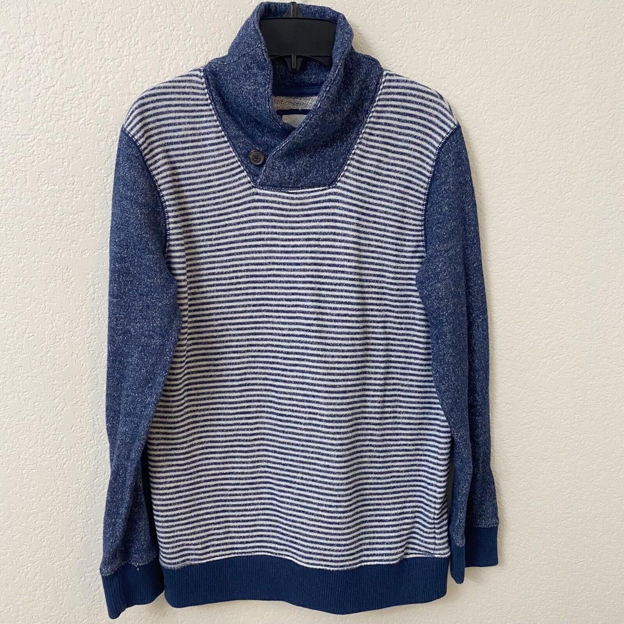 Cat & Jack Boys Size Large 1214 Blue Striped... Depop