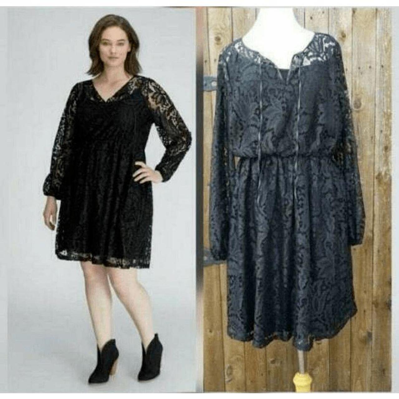 Lane bryant 2024 black lace dress