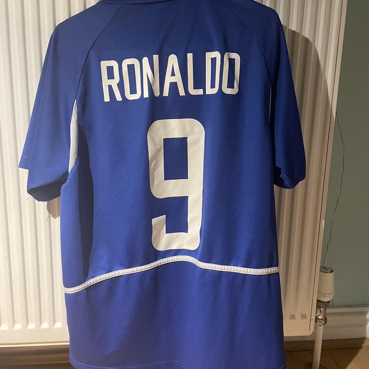 サッカー　ブラジル　RONALDO サッカーTシャツ 2002年代 Brazil #9 Ronaldo 2002 World Cup Nike 2004 shirt camiseta