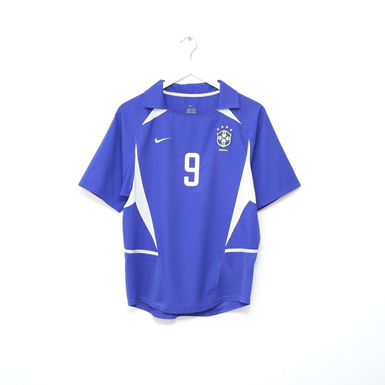 brazil 2002 R9 ronaldo shirt fairly worn with | Depop