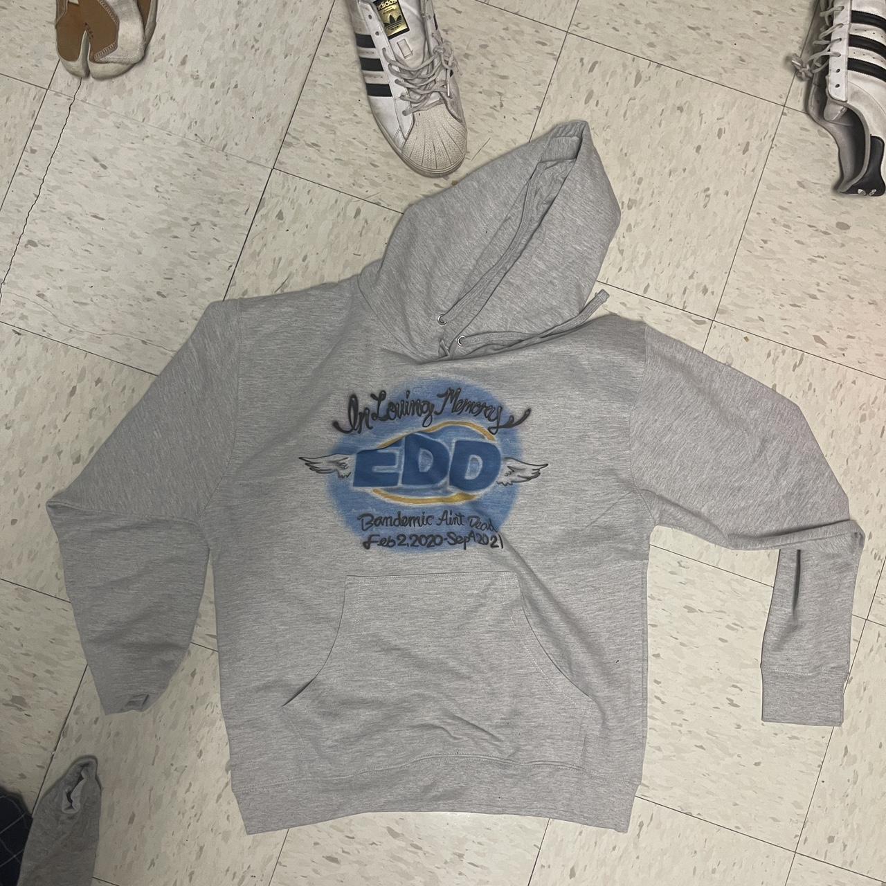 RIP EDD Scam Hoodie Bandemic Ain't Dead good solid... - Depop