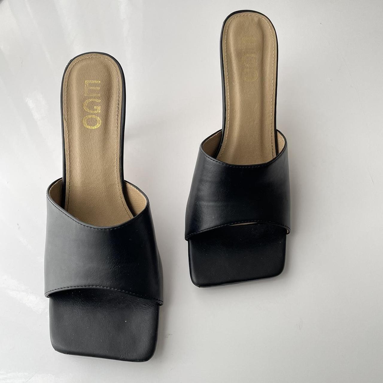 EGO Women's Black Sandals Depop