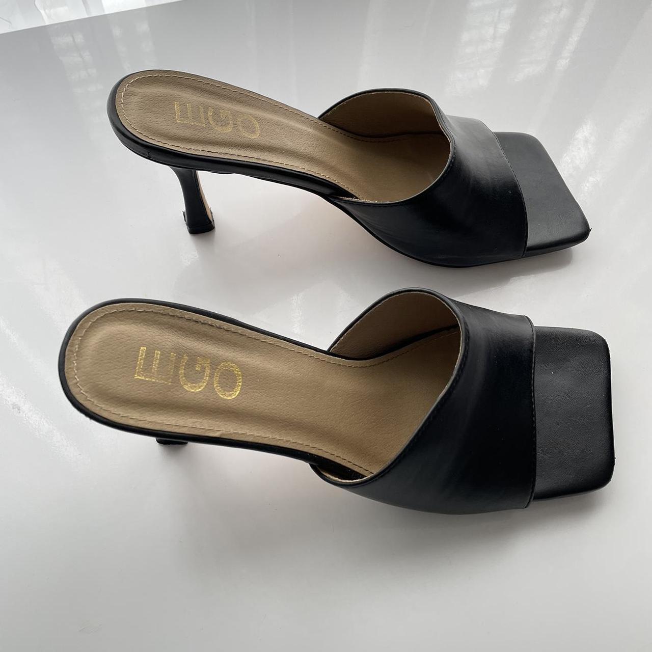 EGO Women's Black Sandals Depop