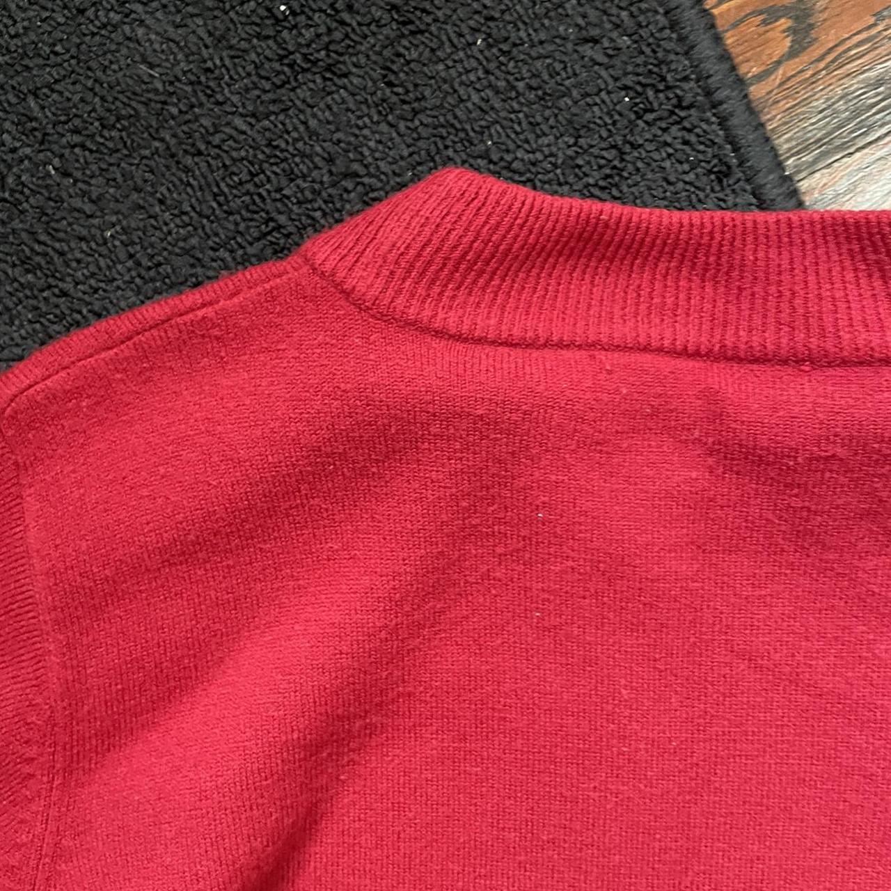 Short sleeve red knit sweater. No brand or tags.... - Depop