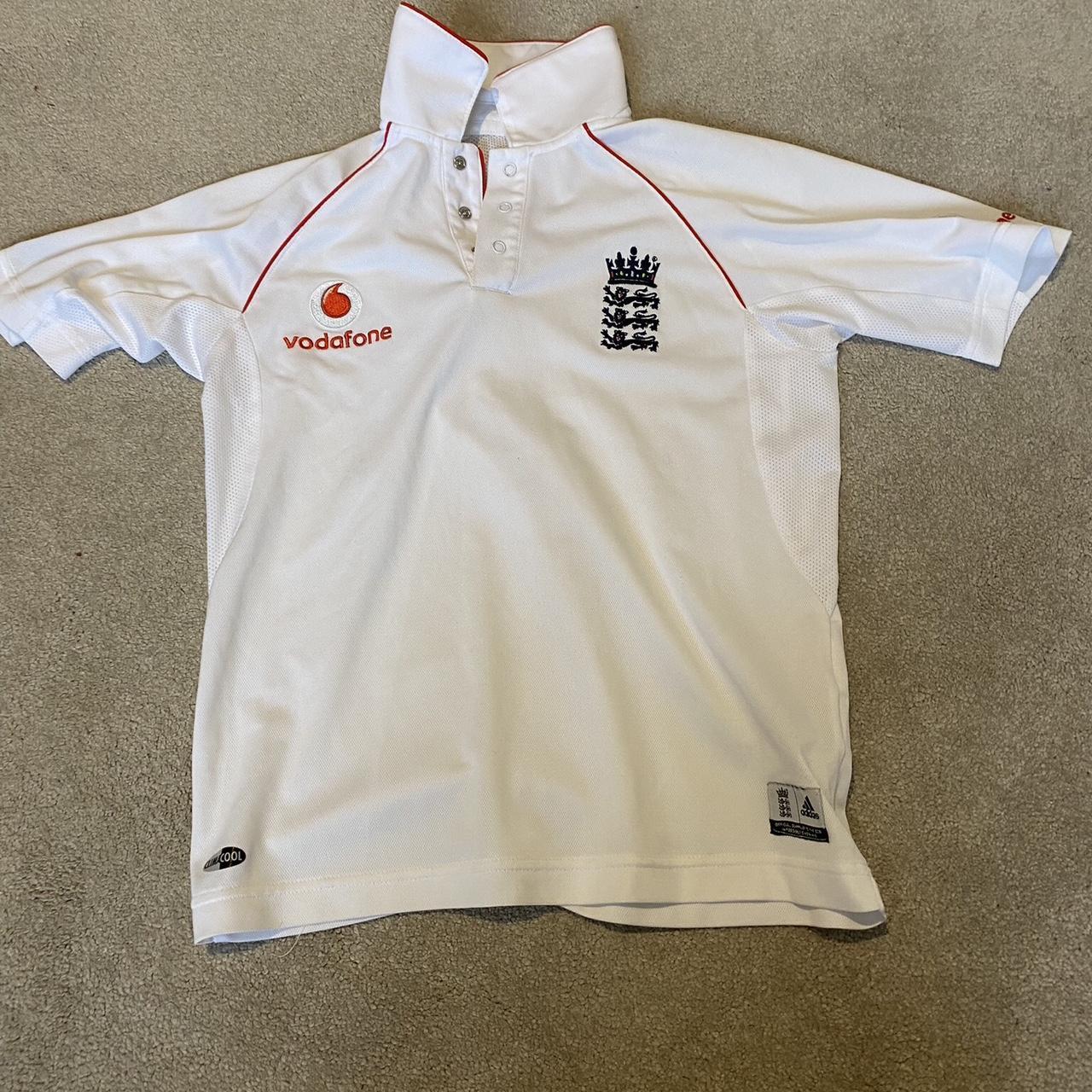 England 2009 Vodafone Cricket Shirt Size 30/32 Good... Depop