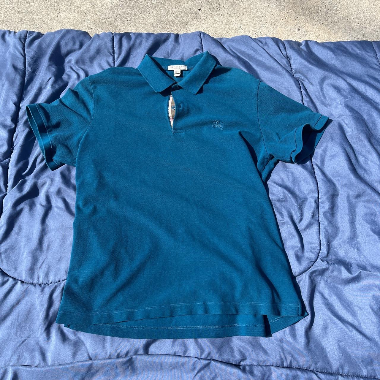 burberry polo shirt like new size XL (DM me with... - Depop