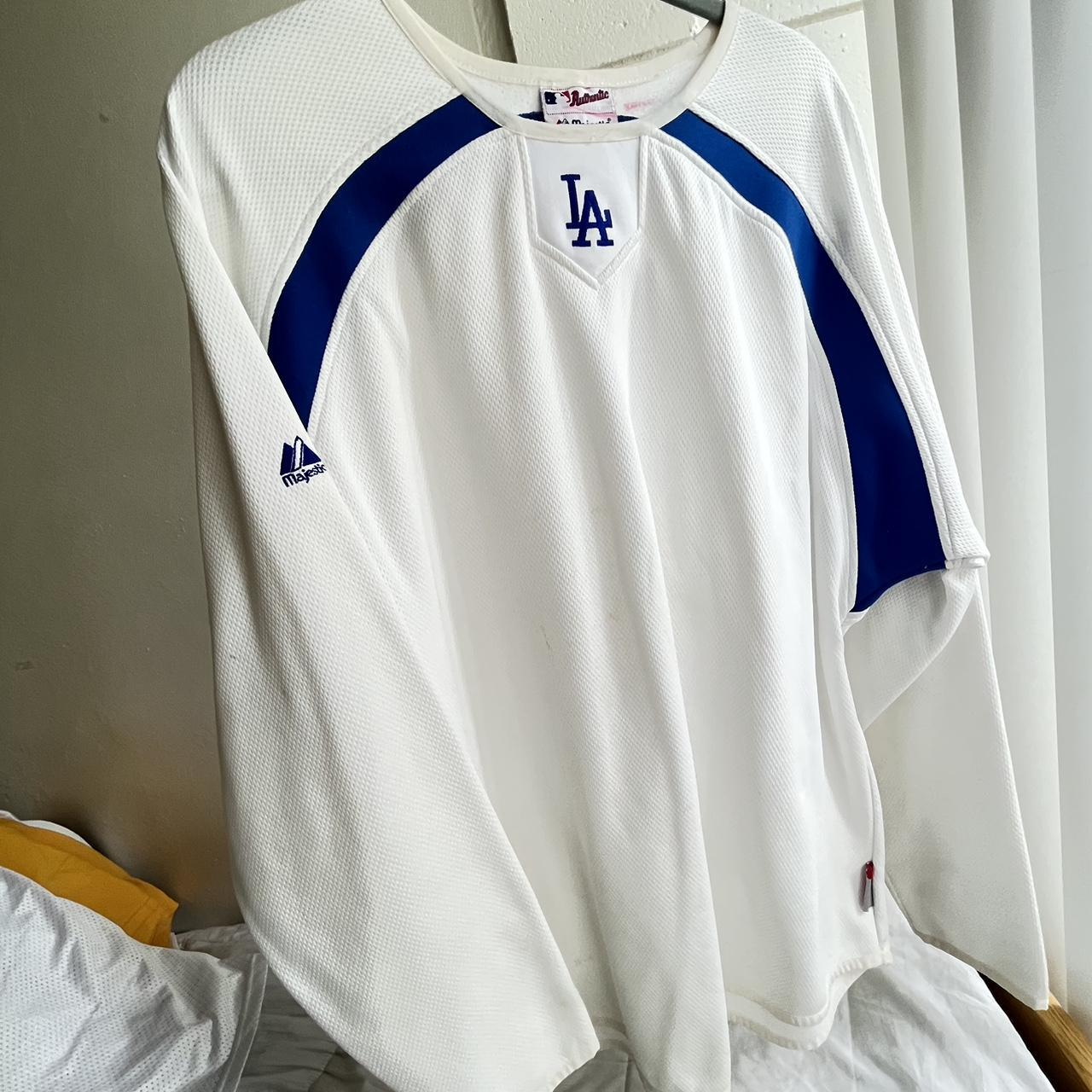 Brooklyn Dodgers Majestic Men's Katter Letterman - Depop