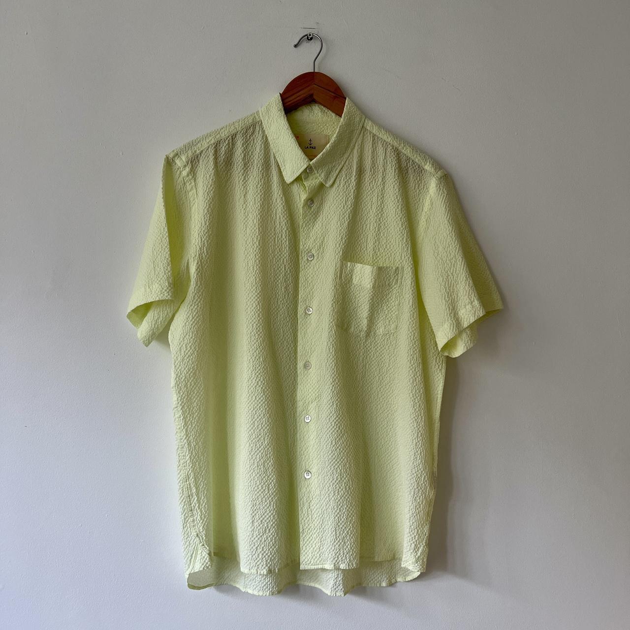 la-paz-short-sleeve-shirt-in-pastel-yellow-light-depop