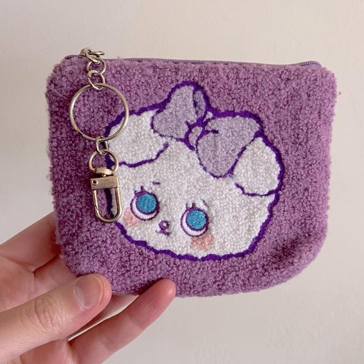 ArtBox Babichon small purple puppy dog zipper Depop