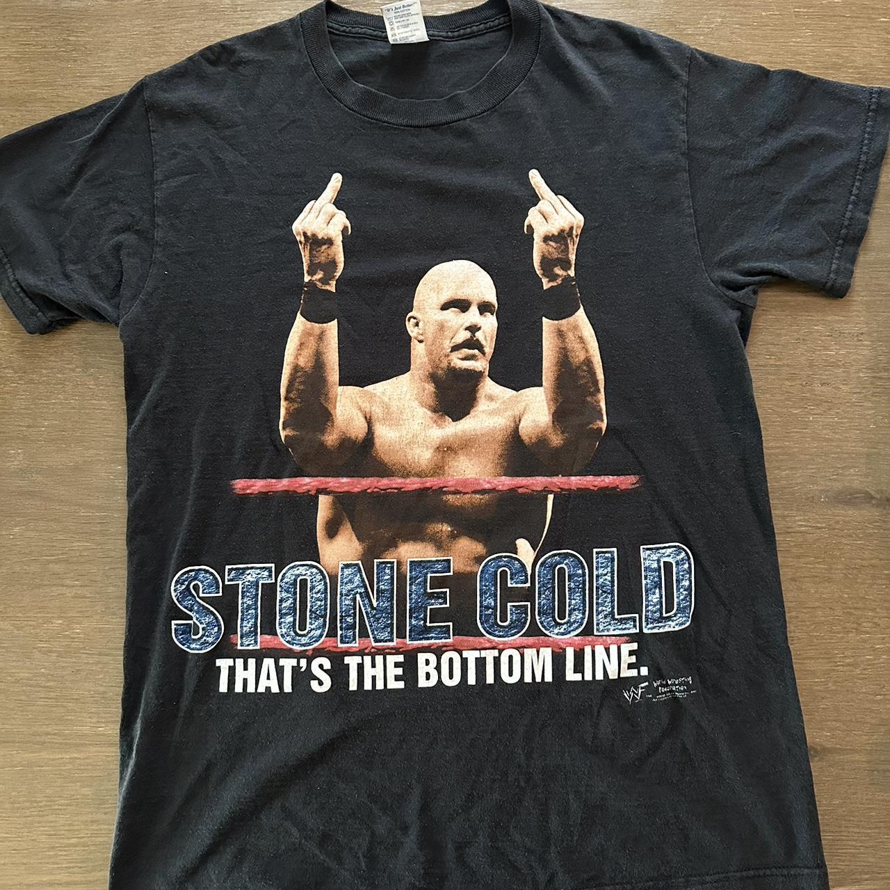 Stone Cold Steve Austin Bottom Line Said So WWE Mens T-Shirt (M)