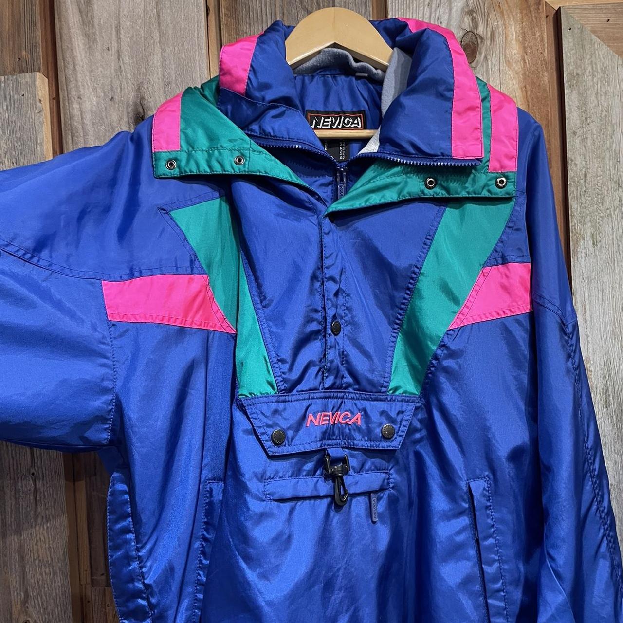 Vintage 1980s Nevica Ski Jacket with a Balaclava... - Depop