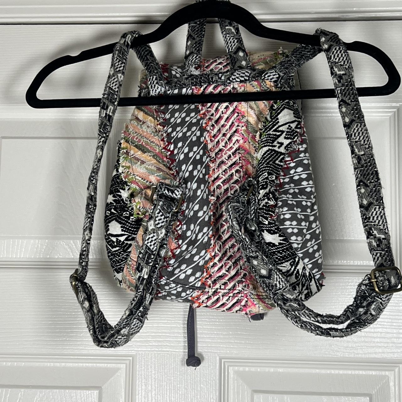 Women's Bag - Multi – Unique patchwork backpack w… - image 2