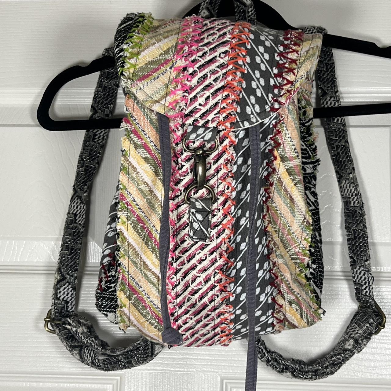Women's Bag - Multi – Unique patchwork backpack w… - image 1