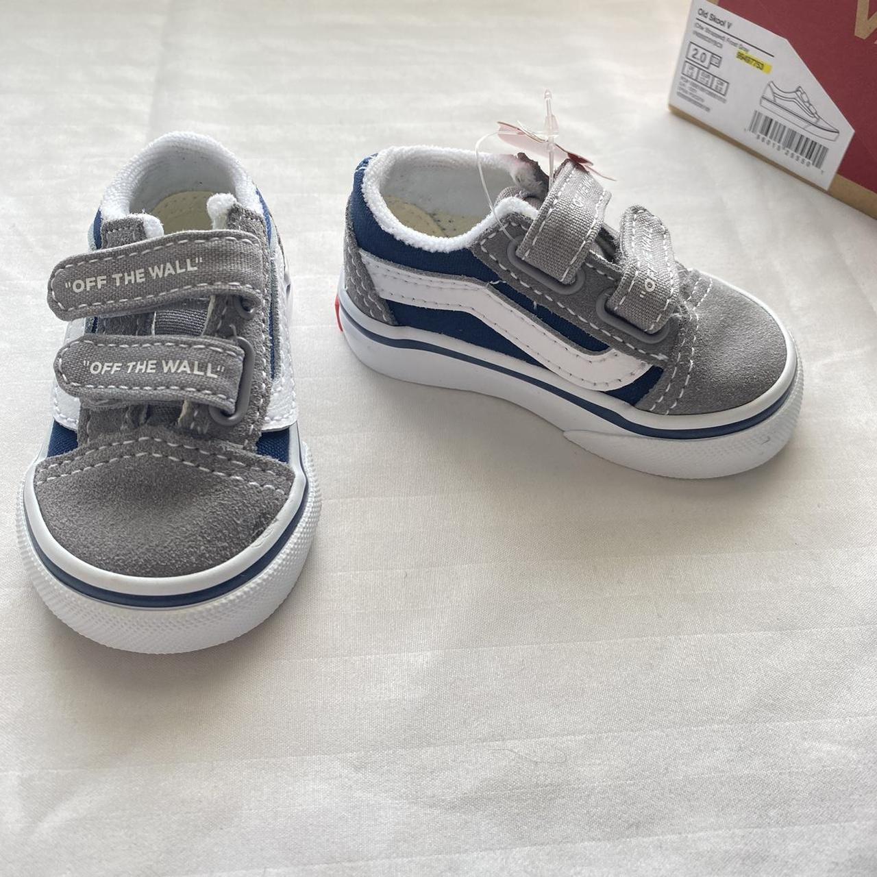 Vans Old Skool Color Navy Grey Size 2C Infant