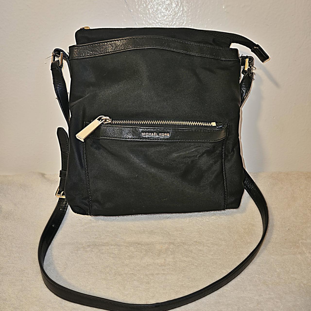 MICHAEL KORS Nylon Leather Trim Medium Crossbody. Depop