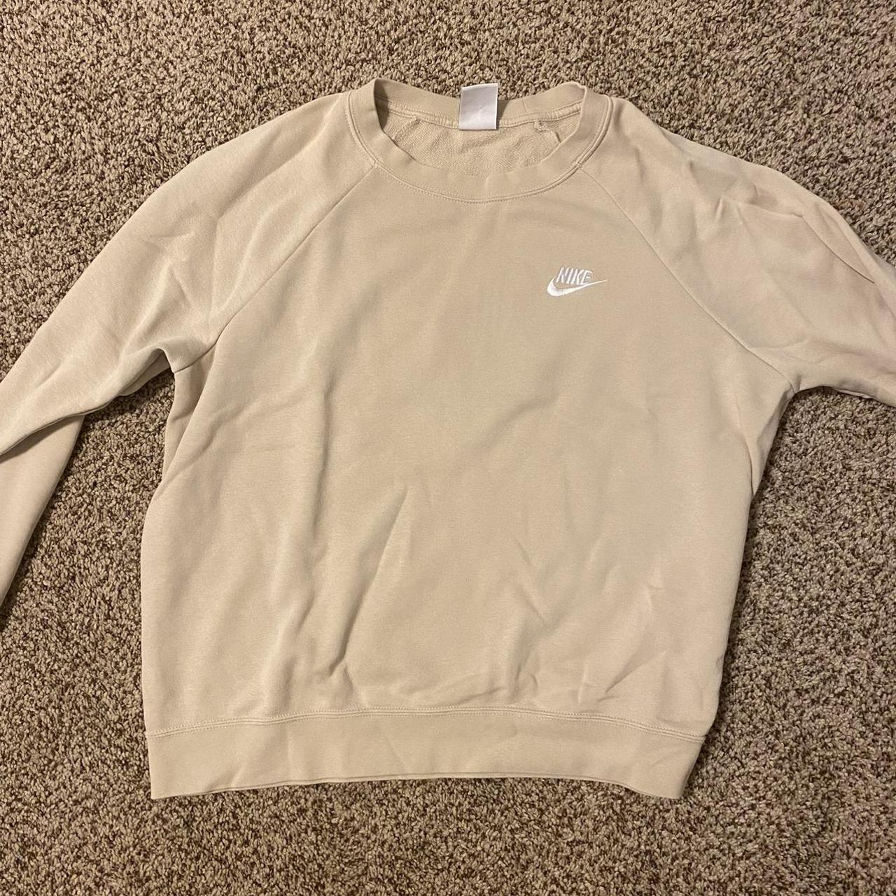 tan nike shirt womens