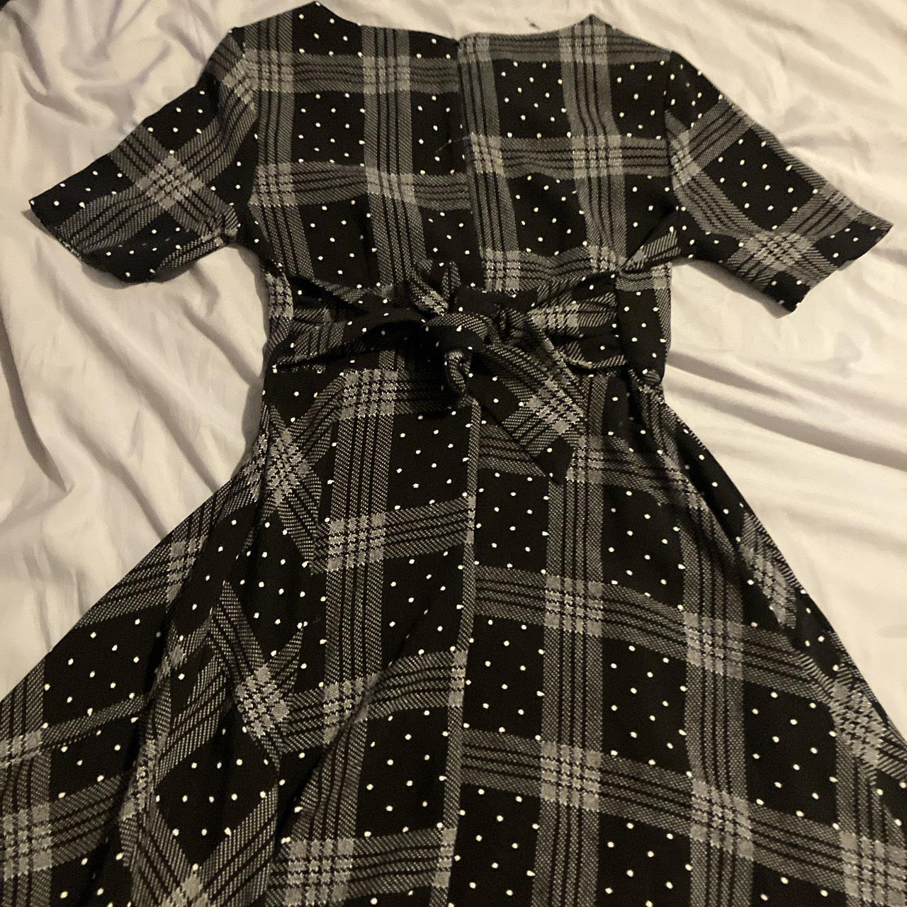 Gothic Flannel and polkadot design dress that is... - Depop