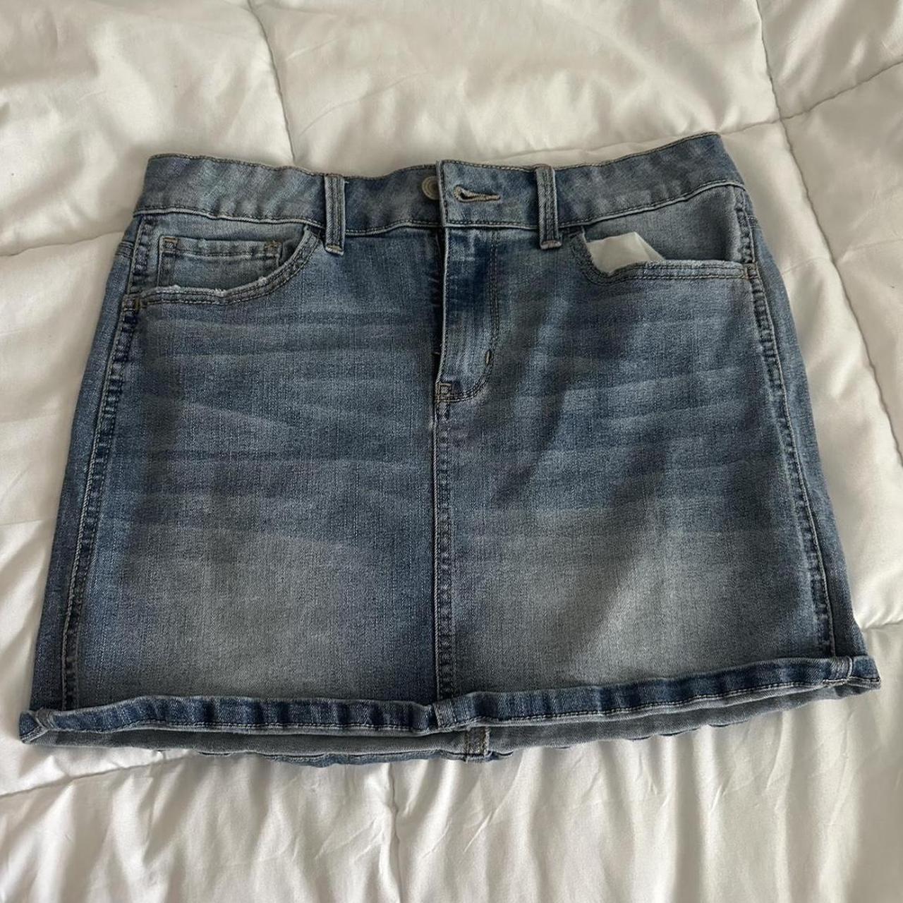 Super cute denim micro mini skirt Repop #y2k... - Depop