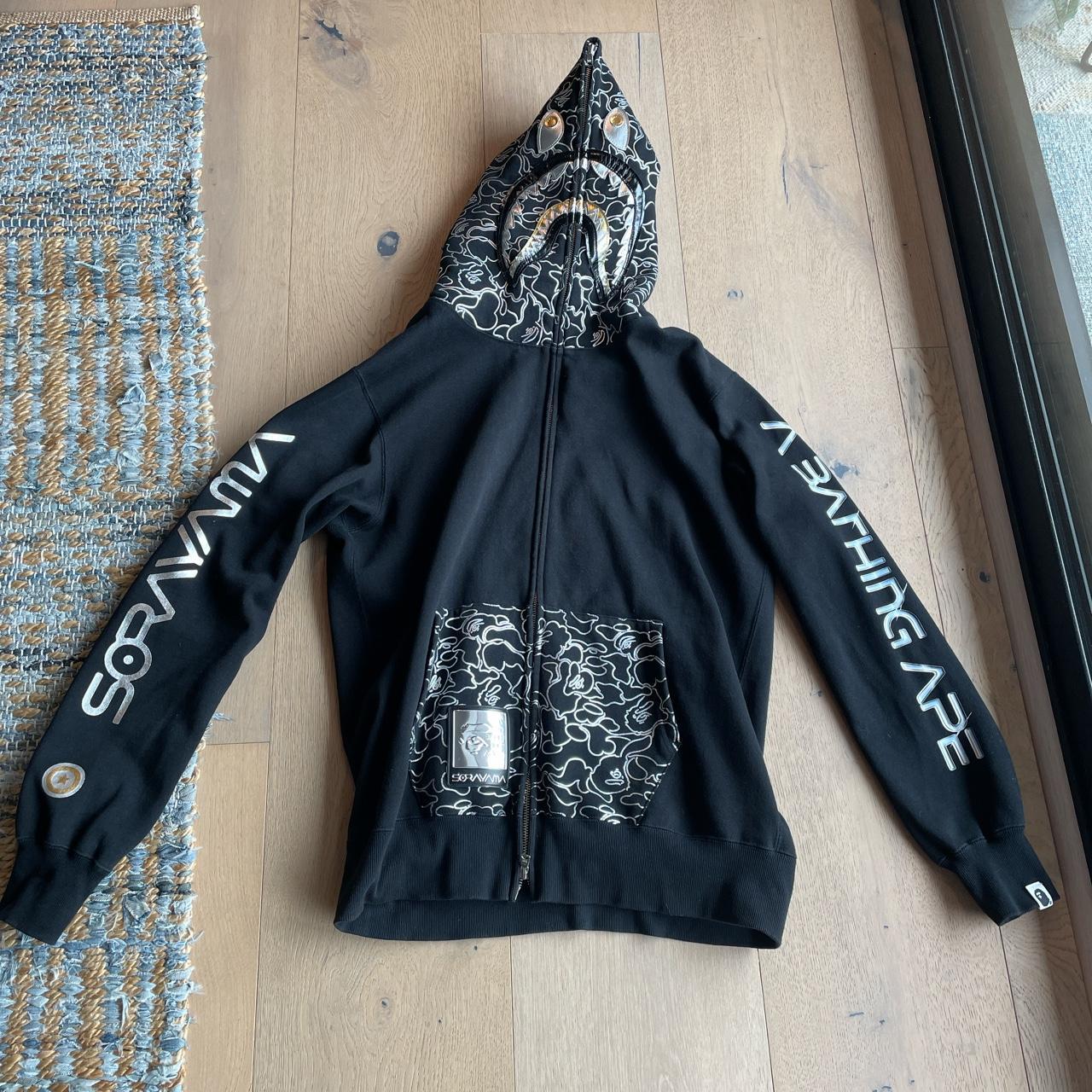 hajime sorayama x bathing ape hoodie willing to... - Depop