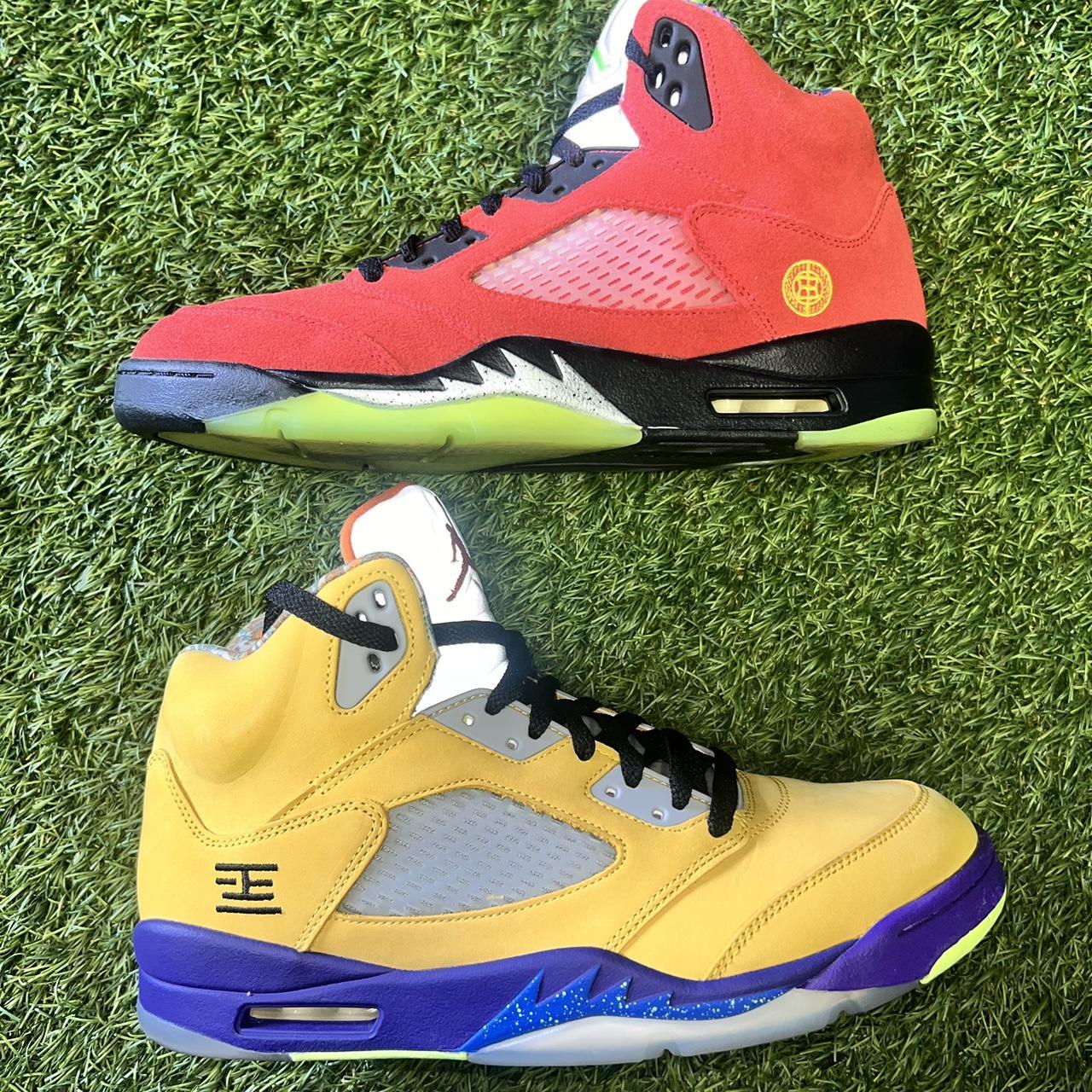 jordans 5s red and yellow