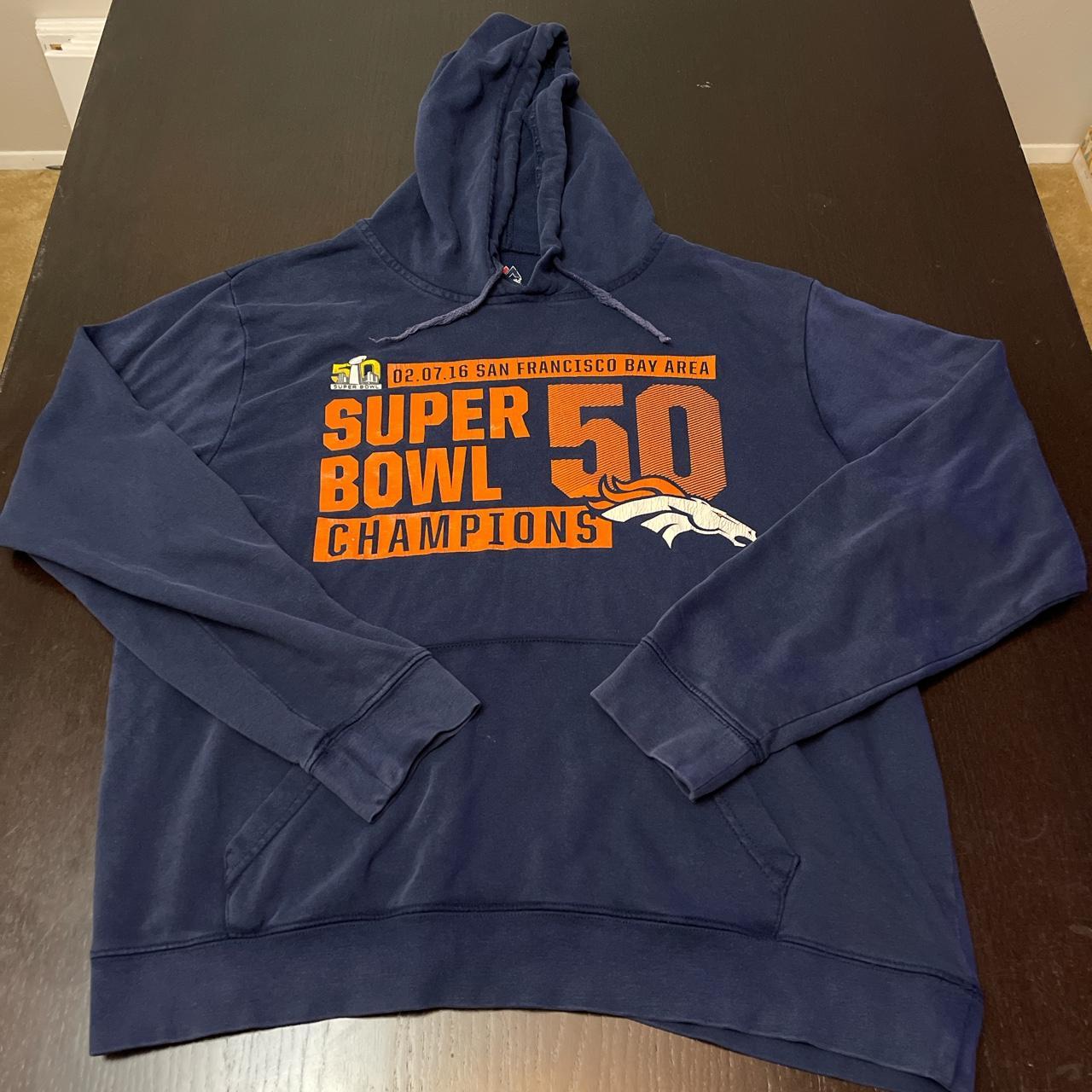 Majestic Denver broncos 2016 super bowl 50 hoodie - Depop