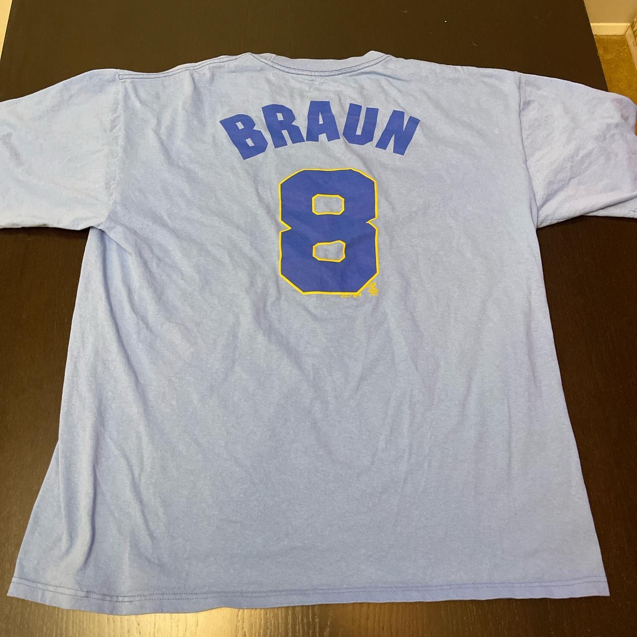 Vintage MLB Milwaukee Brewers Braun T-Shirt - XL