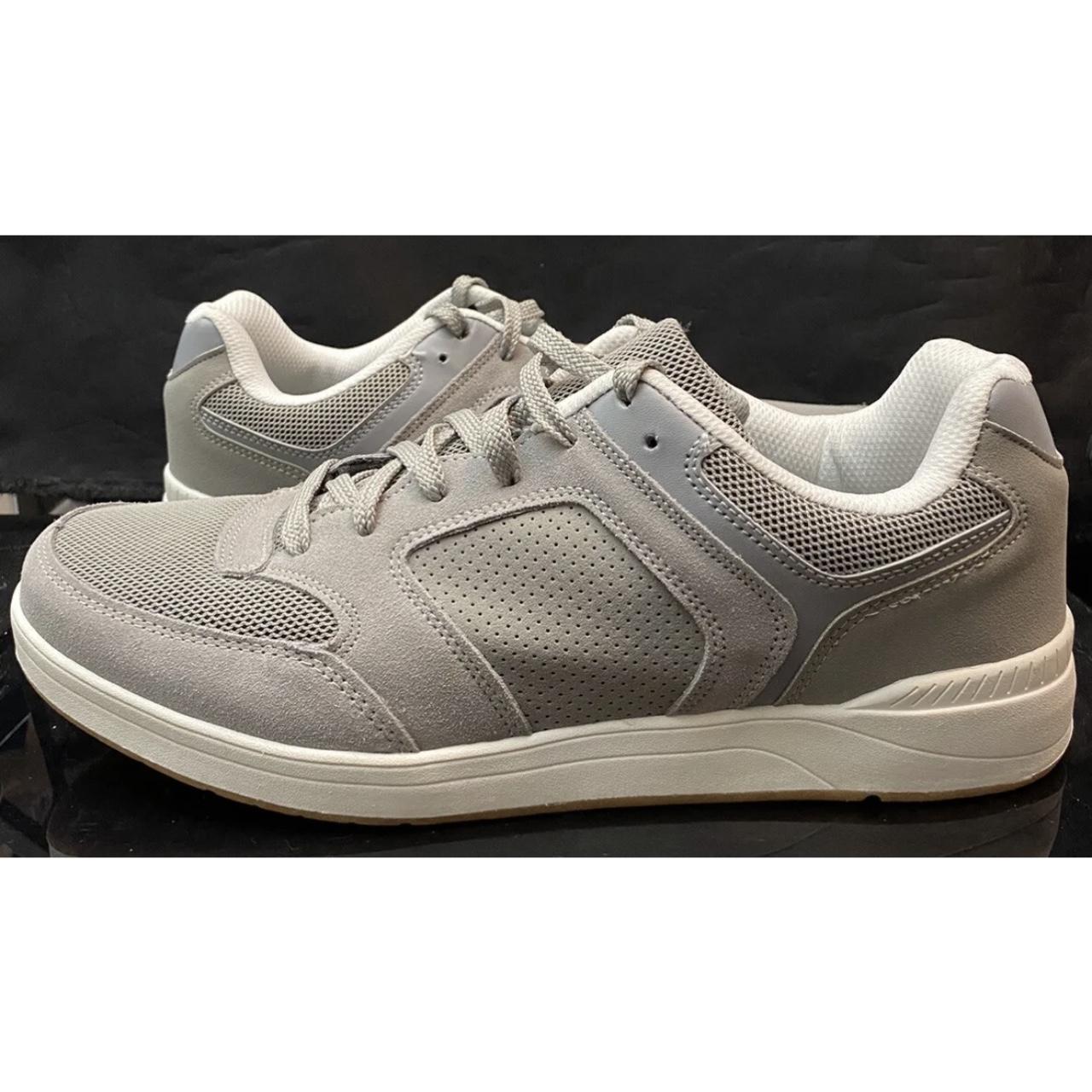 George Men's Casual Gray Memory Foam Lace-up Depop