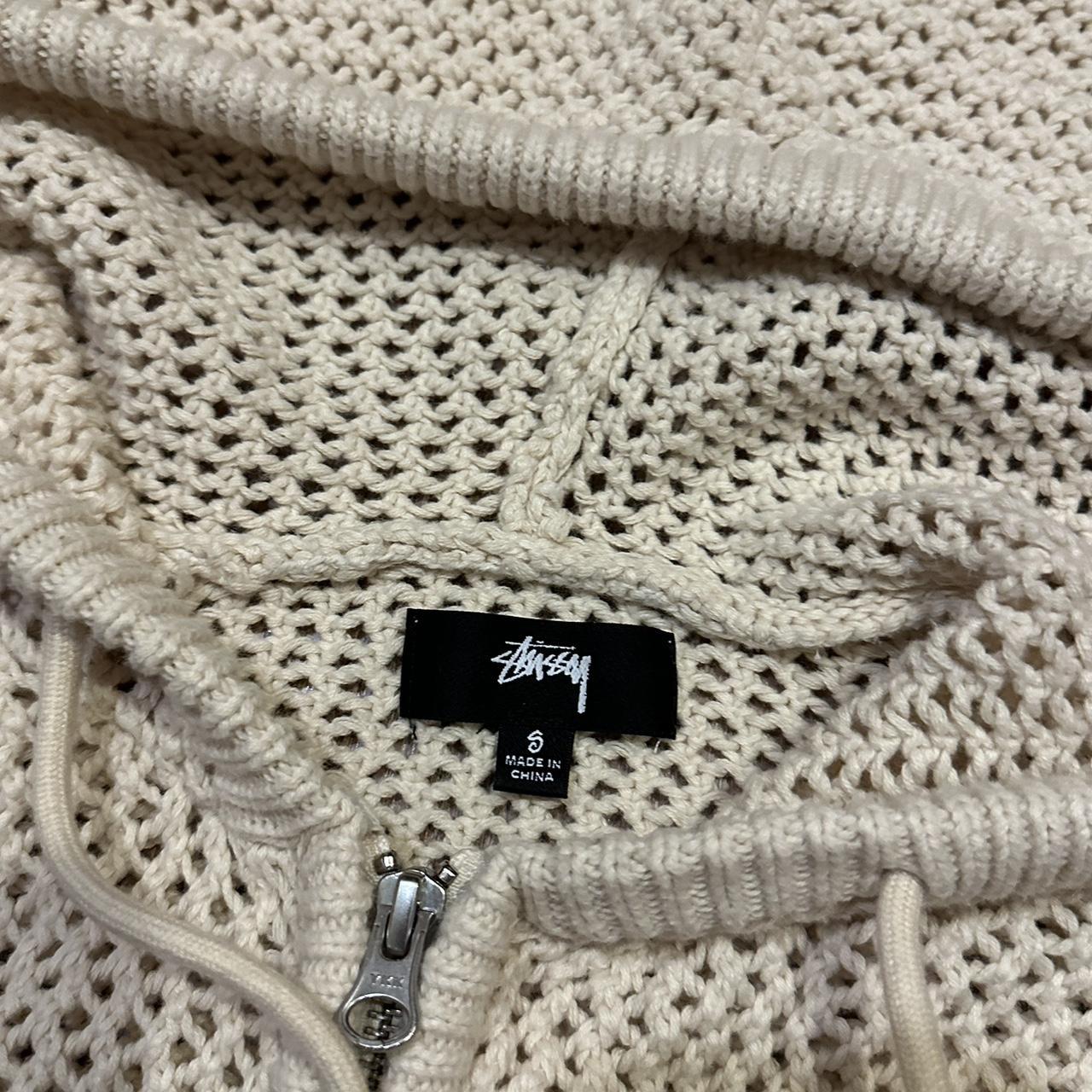 STÜSSY MESH ZIP HOODIE size small worn a couple | Depop