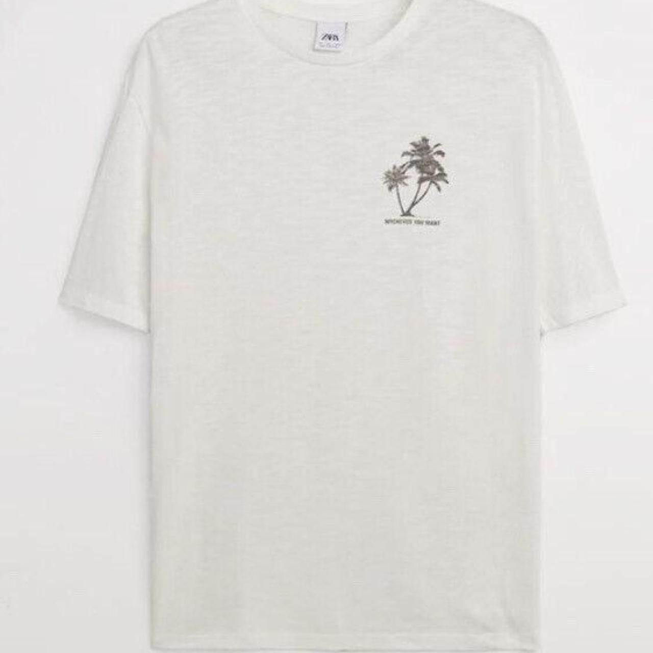 Zara Men's White T-shirt 