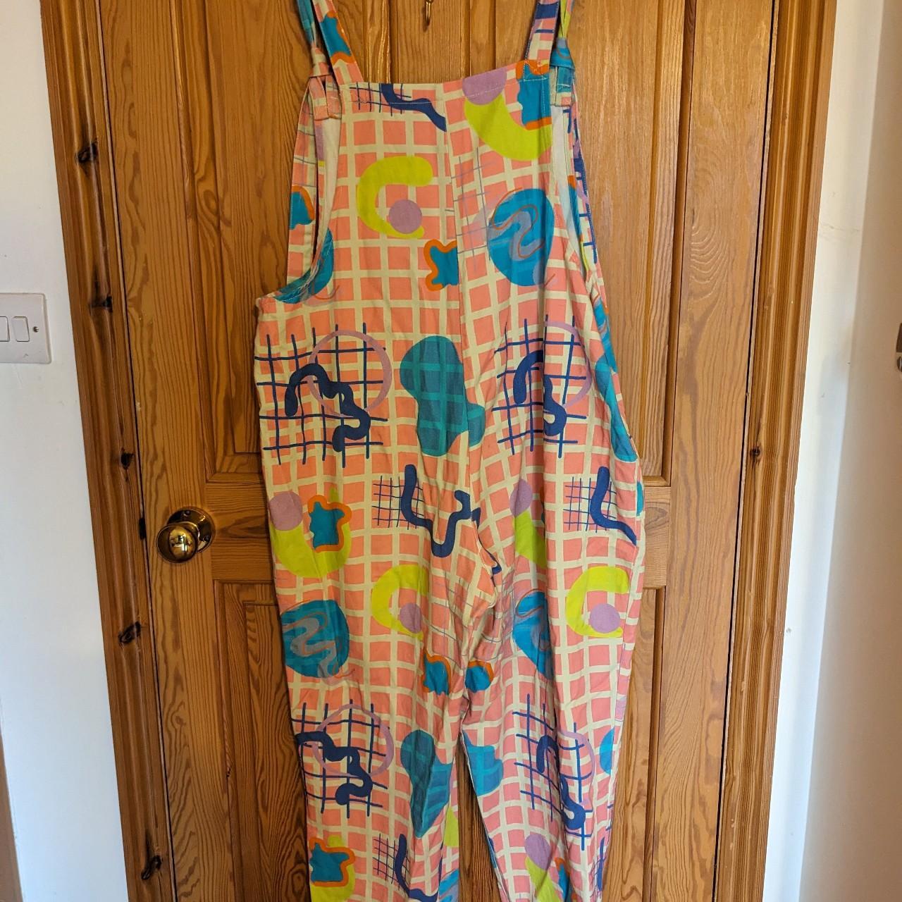 Lucy & Yak Pink Paint Splatter Dungarees Worn a few... Depop