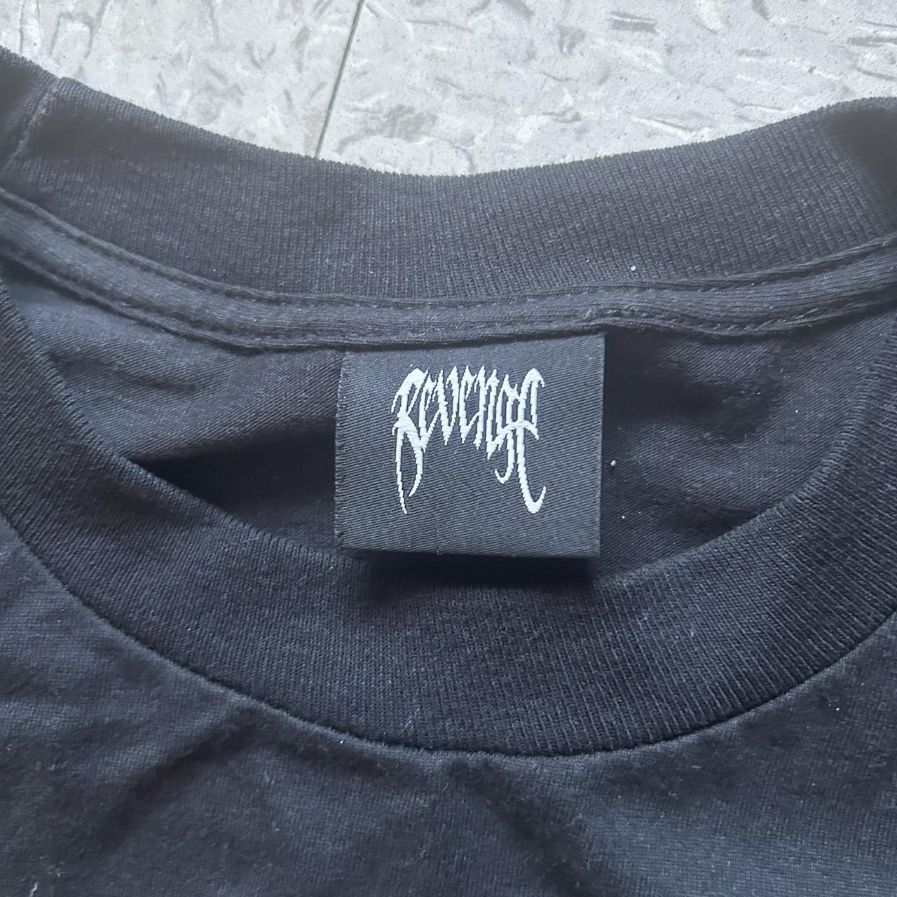 Revenge black logo tshirt Mens medium size,... - Depop