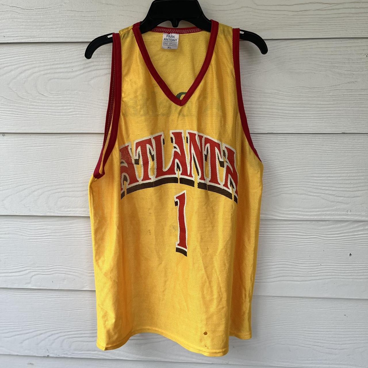 Vintage Atlanta Hawks Basketball Jersey #1 Mesh Tank Top Park