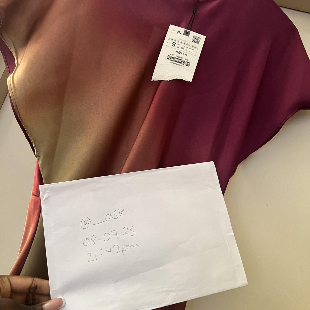 Zara tie dye midi dress Size S Will fit a... - Depop