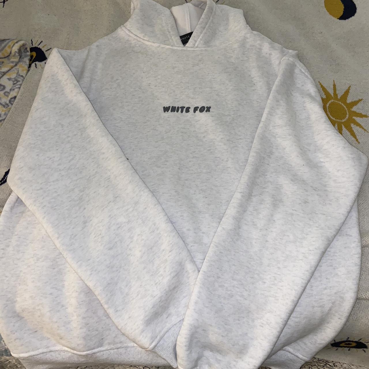 white fox leisure vol 3.5 hoodie light grey color... - Depop