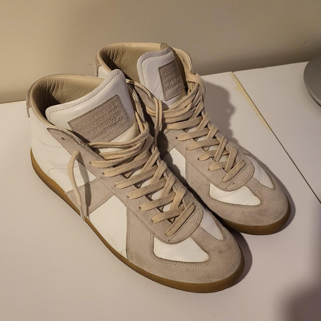 Maison Margiela Men's Grey And White Trainers 