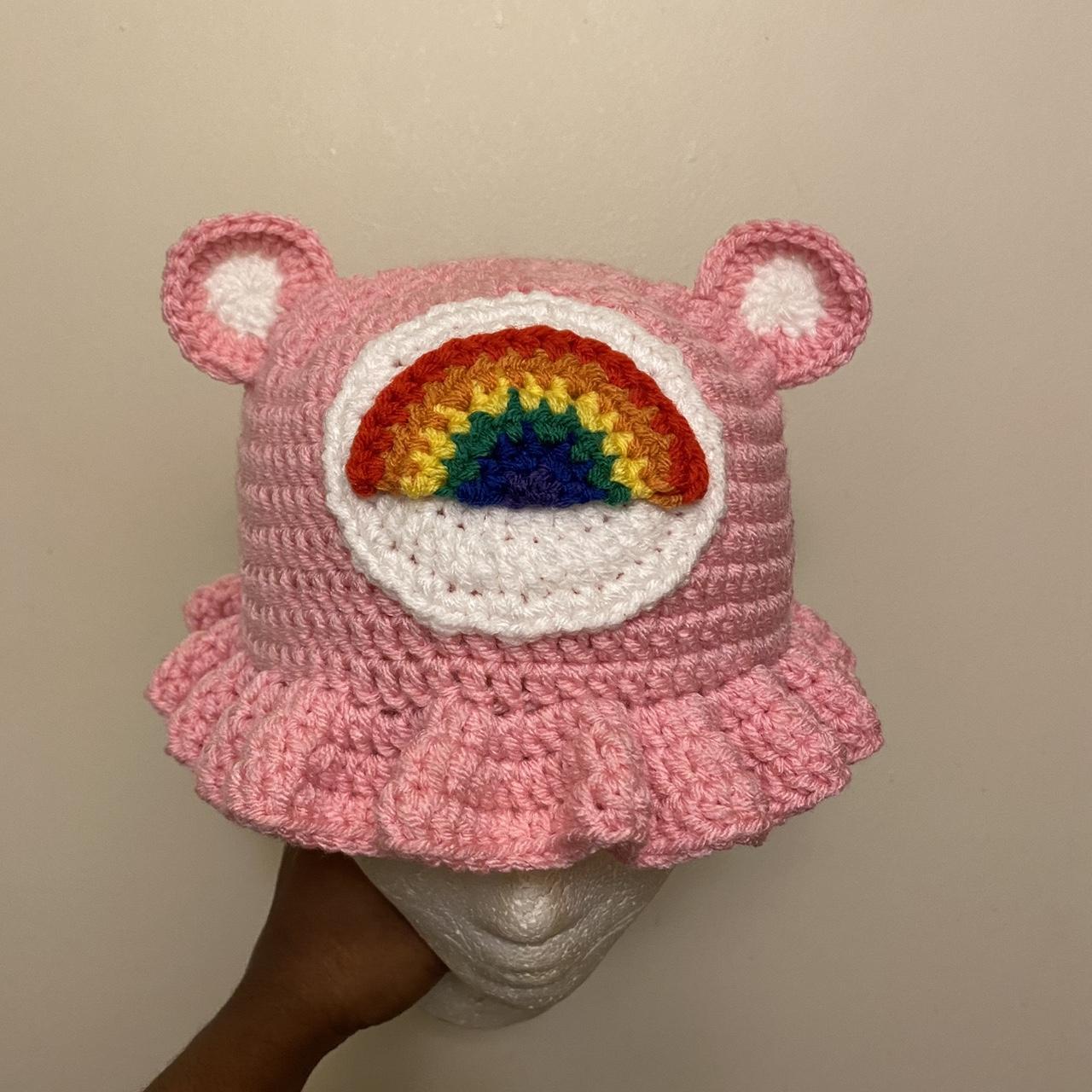 Bucket Hat Pattern Care Bear Beanie Hat Crochet Care Bear Bucket