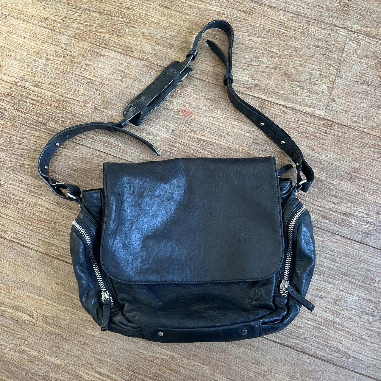 Kurt Geiger black buttery leather shoulder bag with... - Depop