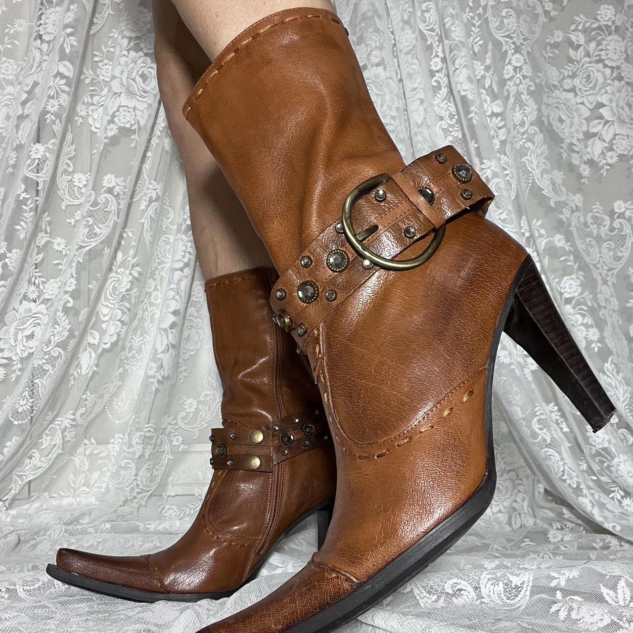 western tan boots