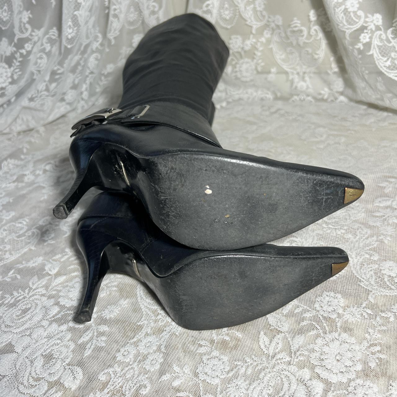 Vintage Faith Leather Knee High Boots UK 38